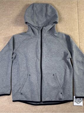 GapFit Gray Full Zip Hooded Athletic Jacket Women’s Medium 8